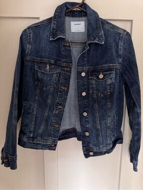 OLD NAVY Dark Wash Denim Jacket Size Small